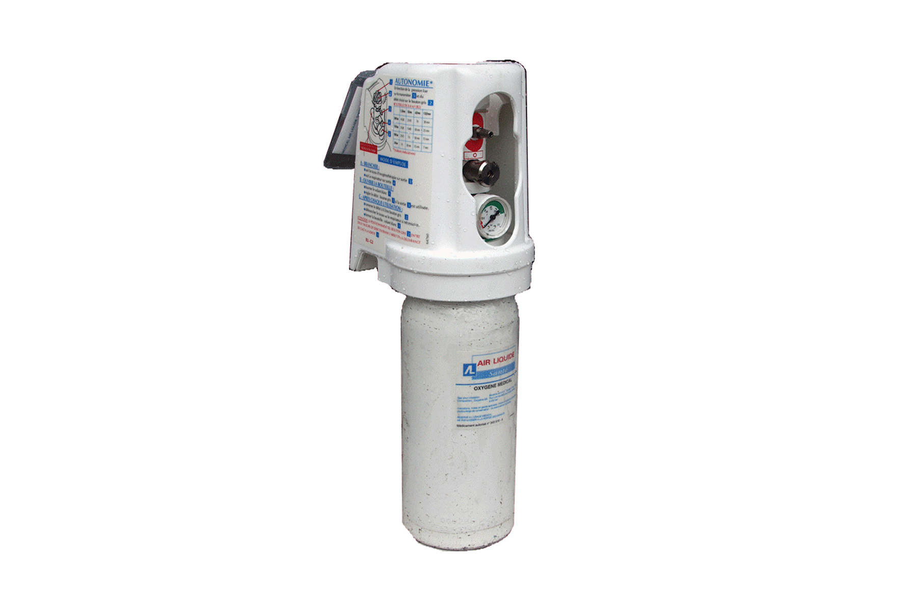 bouteille d'oxygène médical gazeux